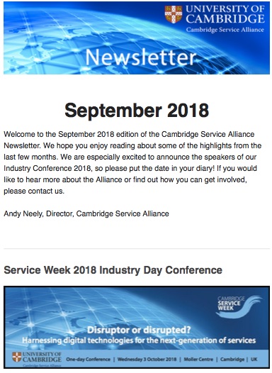 2018 September Newsletter
