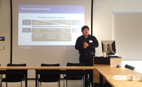Han presenting at IfM PhD Conf 2015x200