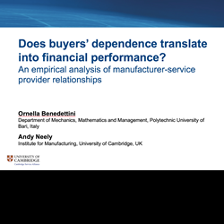 Webinar - Does Buyers' Dependence translate into Financial Performance?