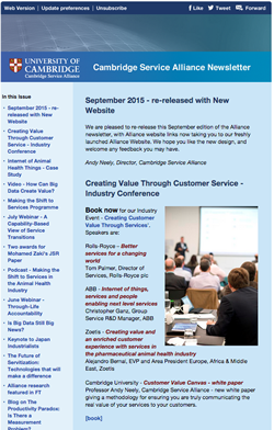 September 2015 Newsletter