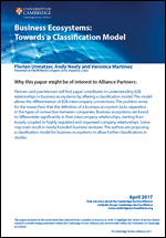 Business Ecosystems: Towards a Classification Model