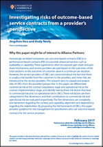 Risks of Outcome-Based Service Contracts