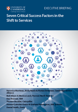 Seven Critical Success Factors in the Shift to Services