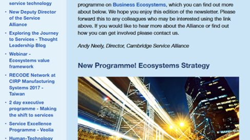 Latest Alliance Newsletter - June 2017