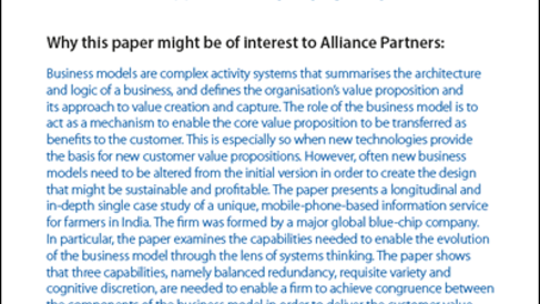 A Systems Perspective on Business Model Evolution