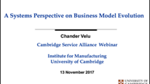 November Webinar - A System Perspective on Business Model Evolution