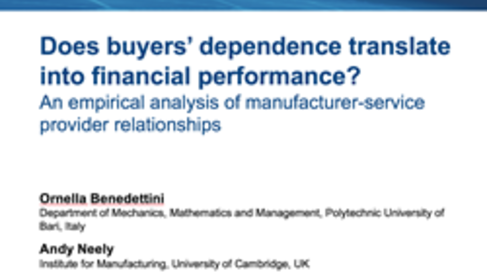Webinar - Does Buyers' Dependence translate into Financial Performance?