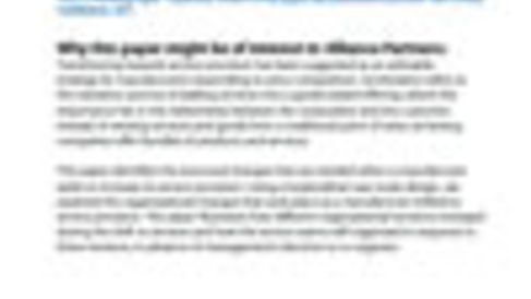 Organising Servitization: an in-depth case study