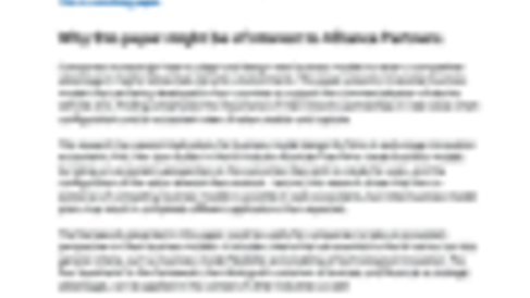 Business Model Design in an Ecosystem Context