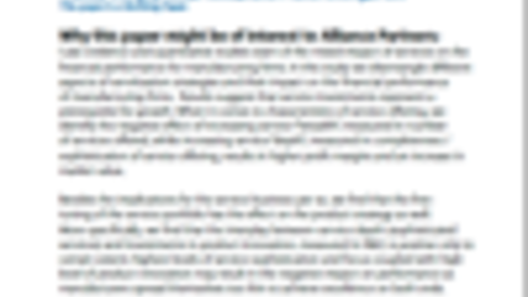 Another Performance Paradox? A refined view on the performance impact of servitization