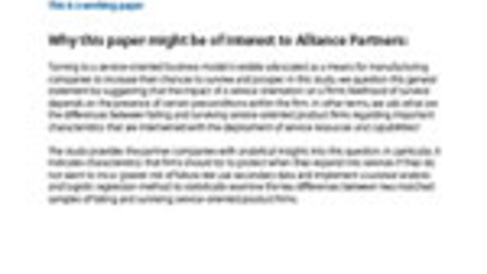 Impact of Firm Characteristics on Survival