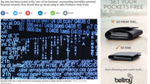 Telegraph article - The Six Burning Questions for Firms Looking to Make Money from Big Data