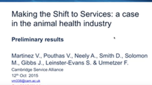 Webinar - Shift to Services in the Animal Health Industry