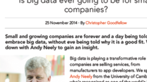 In the News - Is Big Data ever going to be for small businesses?
