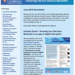 June 2016 Newsletter