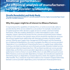 December Paper - Buyers Dependence and Financial Performance 