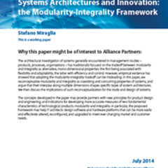 Systems Architectures and Innovation