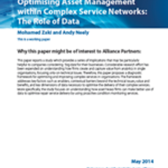 Optimising Asset Management within Complex Service Networks: The Role of Data 