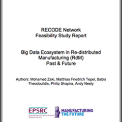 RECDODE Network - Big Data Ecosystem in Re-distributed Manufacturing
