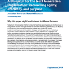 A Blueprint for the Next Generation Organisation