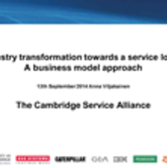 Webinar recording - Industrial Transformation Towards Service Logic
