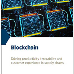 Blockchain: driving productivity, traceability and customer experience in supply chains 