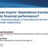 Webinar - Does Buyers' Dependence translate into Financial Performance?