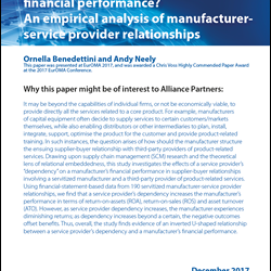 December Paper - Buyers Dependence and Financial Performance 