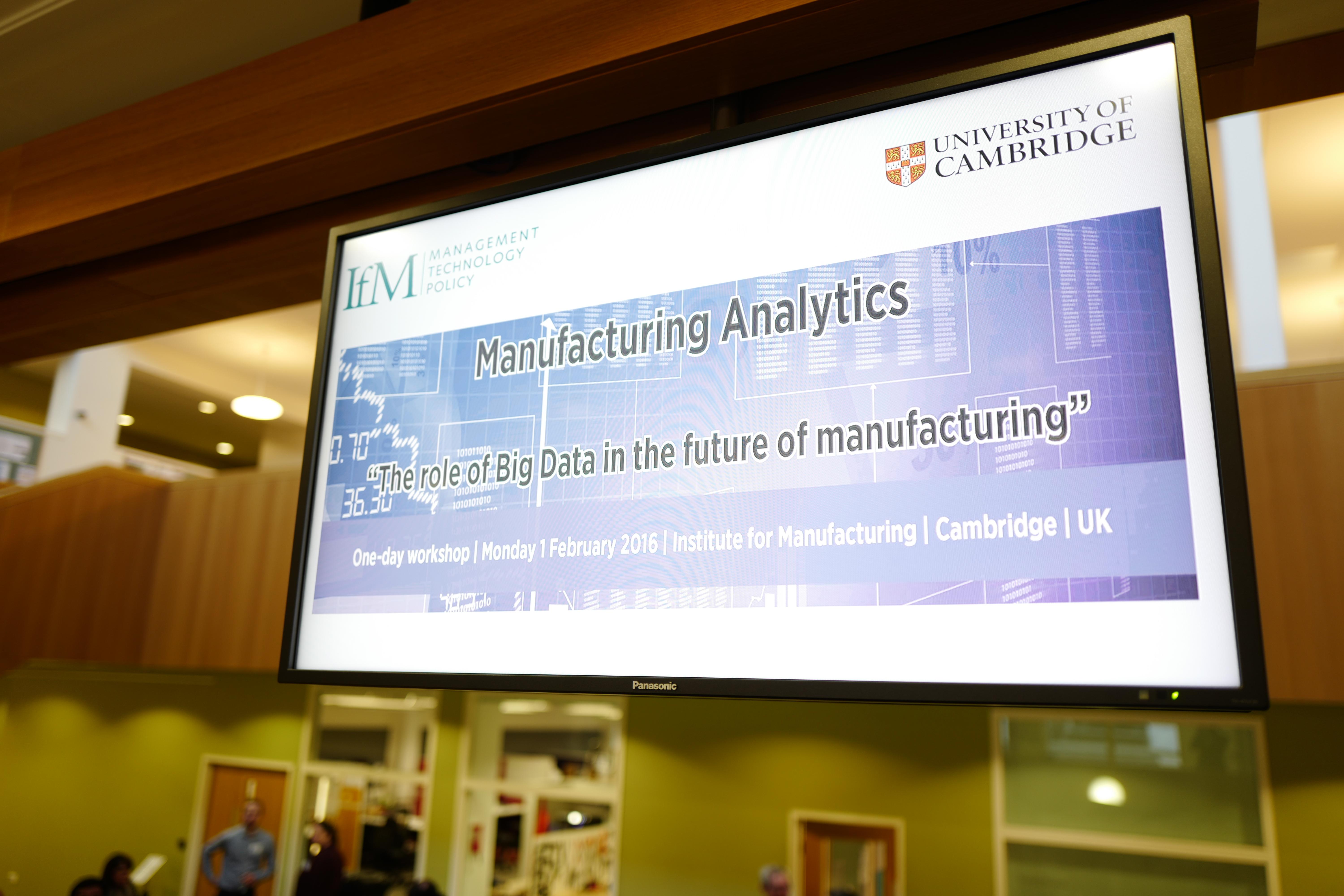 Manufacturing Analytics Workshop