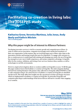 Facilitating co-creation in living labs: The JOSEPHS study