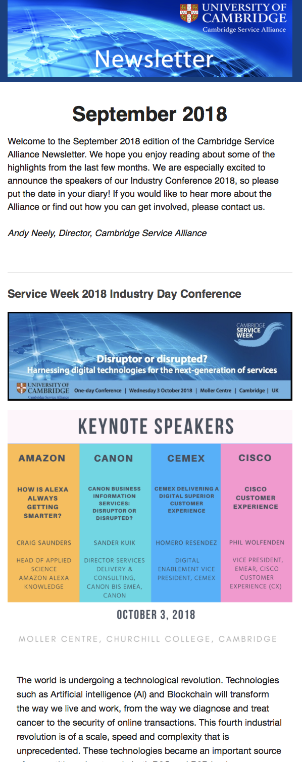 September Newsletter for the CSA