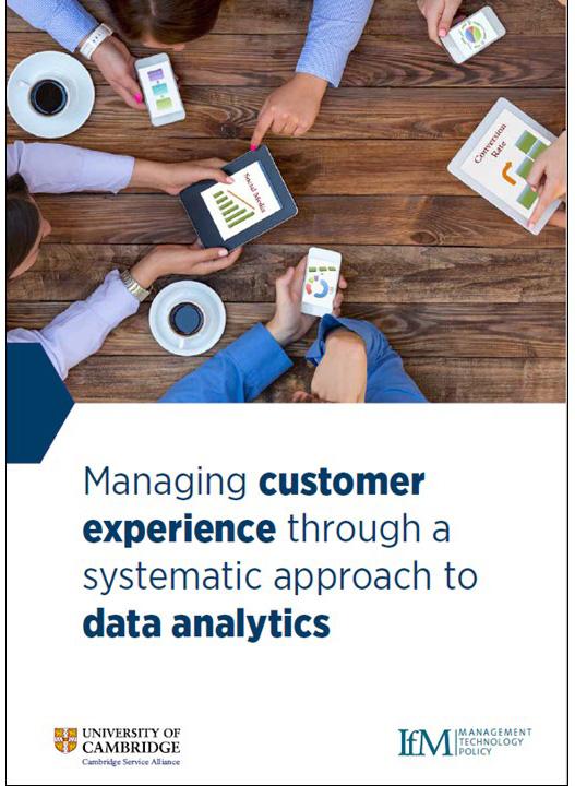 Managing customer experience through a systematic approach to data analytics