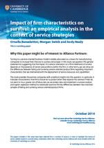 October 2014 Paper Impact of Firm Characteristics on Survival