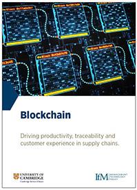 Blockchain: driving productivity, traceability and customer experience in supply chains 